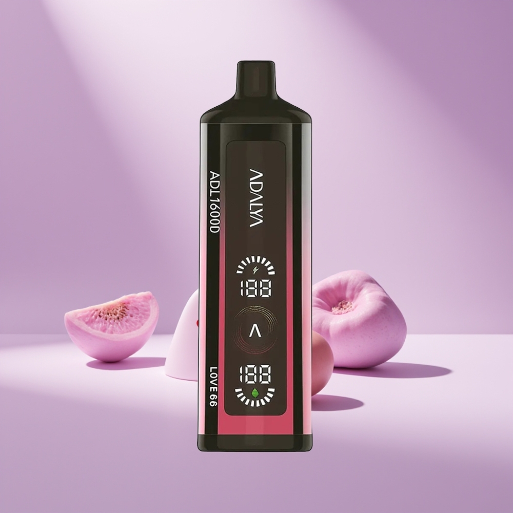 Adalya ADL 16000 PRO Puffs Disposable Vape Liefde 66 met digitale scherm en USB-C
