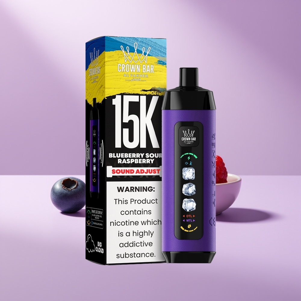 Al Fakher 15k Ice Adjust Clouds Disposable Device Blauwe Bes Zure Framboos 22ml 15000 puff