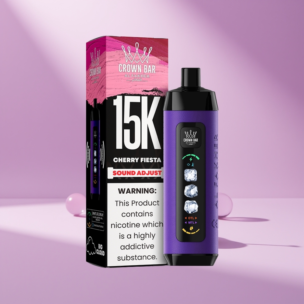Al Fakher 15k Ice Adjust Clouds Disposable Device Cherry Fiesta 22ml 15000 puffs