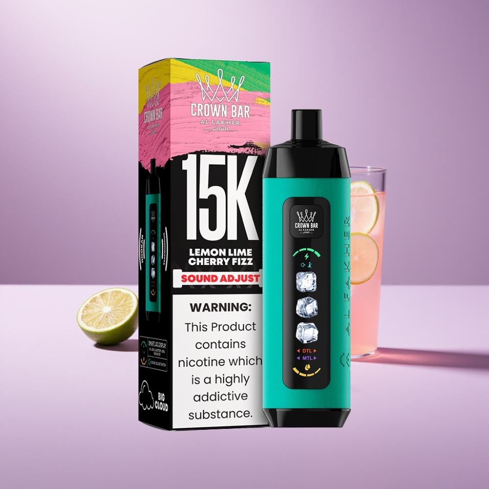 Al Fakher 15k Ice Adjust Clouds Disposable Device Citroen Limoen Kers Fizz 22ml 5mg/ml