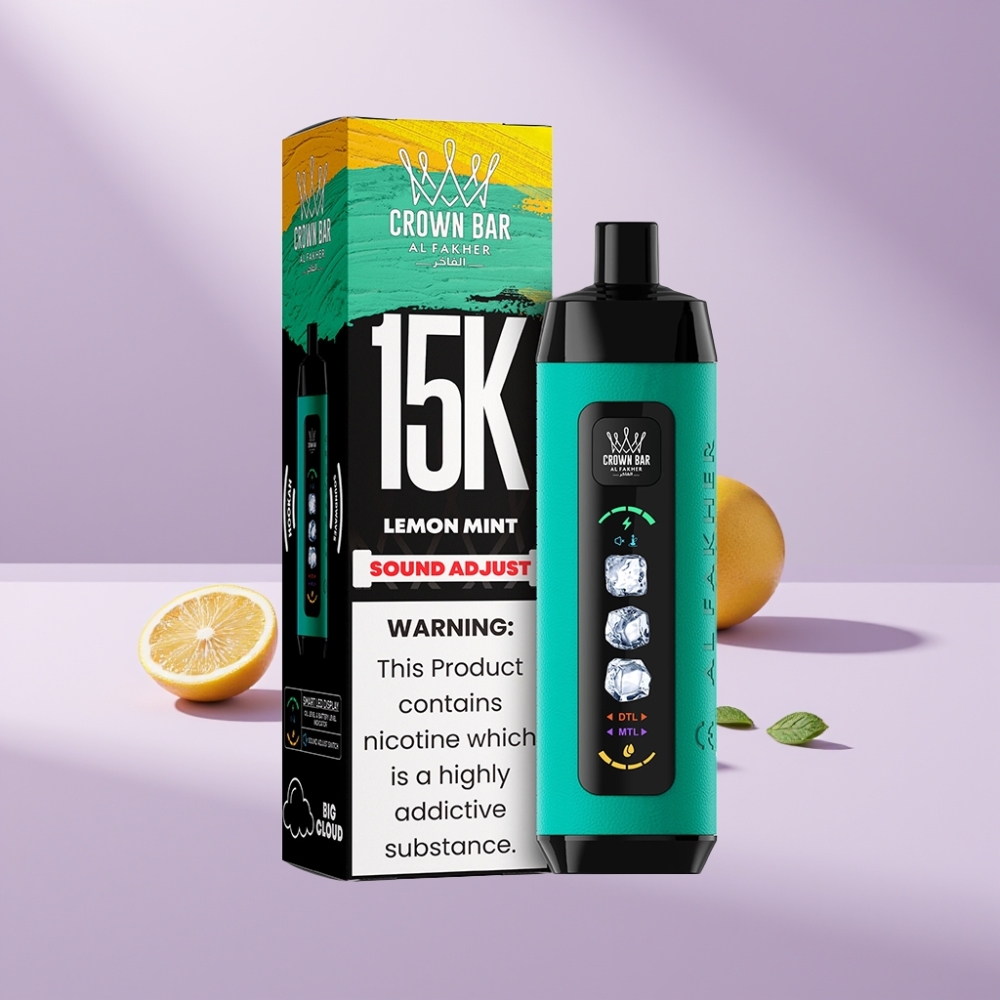 Al Fakher 15k Ice Adjust Clouds Disposable Device Citroen Munt 22ml/850mAh