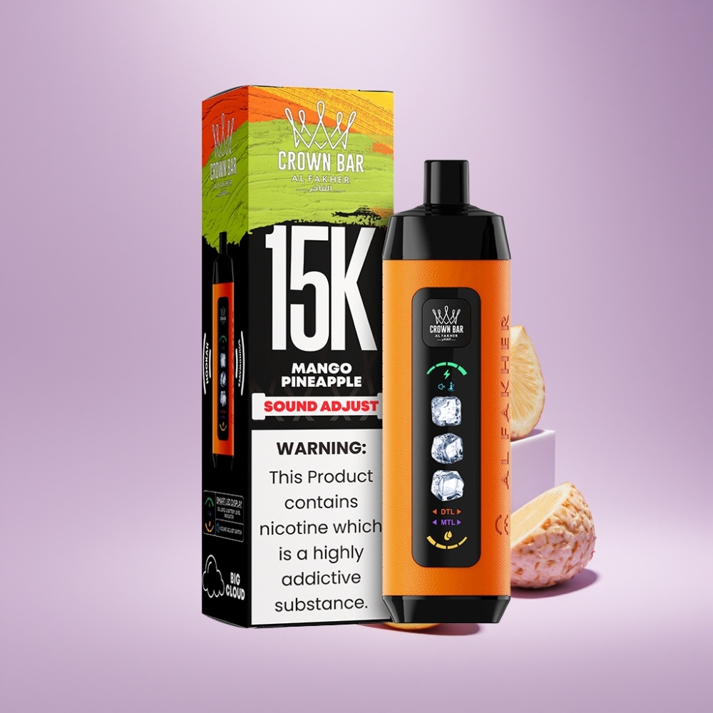 Al Fakher 15k Ice Adjust Clouds Disposable Device Mango Ananas 22ml 15000 puffjes