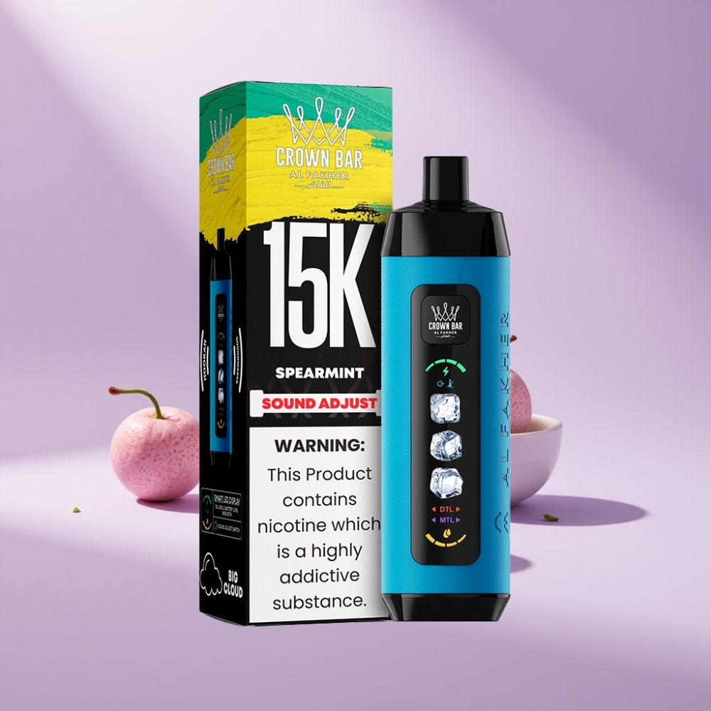Al Fakher 15k Ice Adjust Clouds Disposable Device Munt 850mAh/22ml