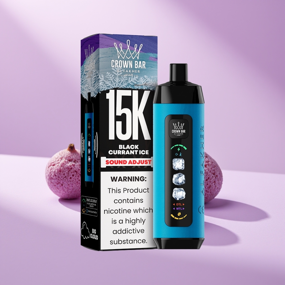 Al Fakher 15k Ice Adjust Clouds Disposable Device Zwarte Bes IJs 22ml/850mAh