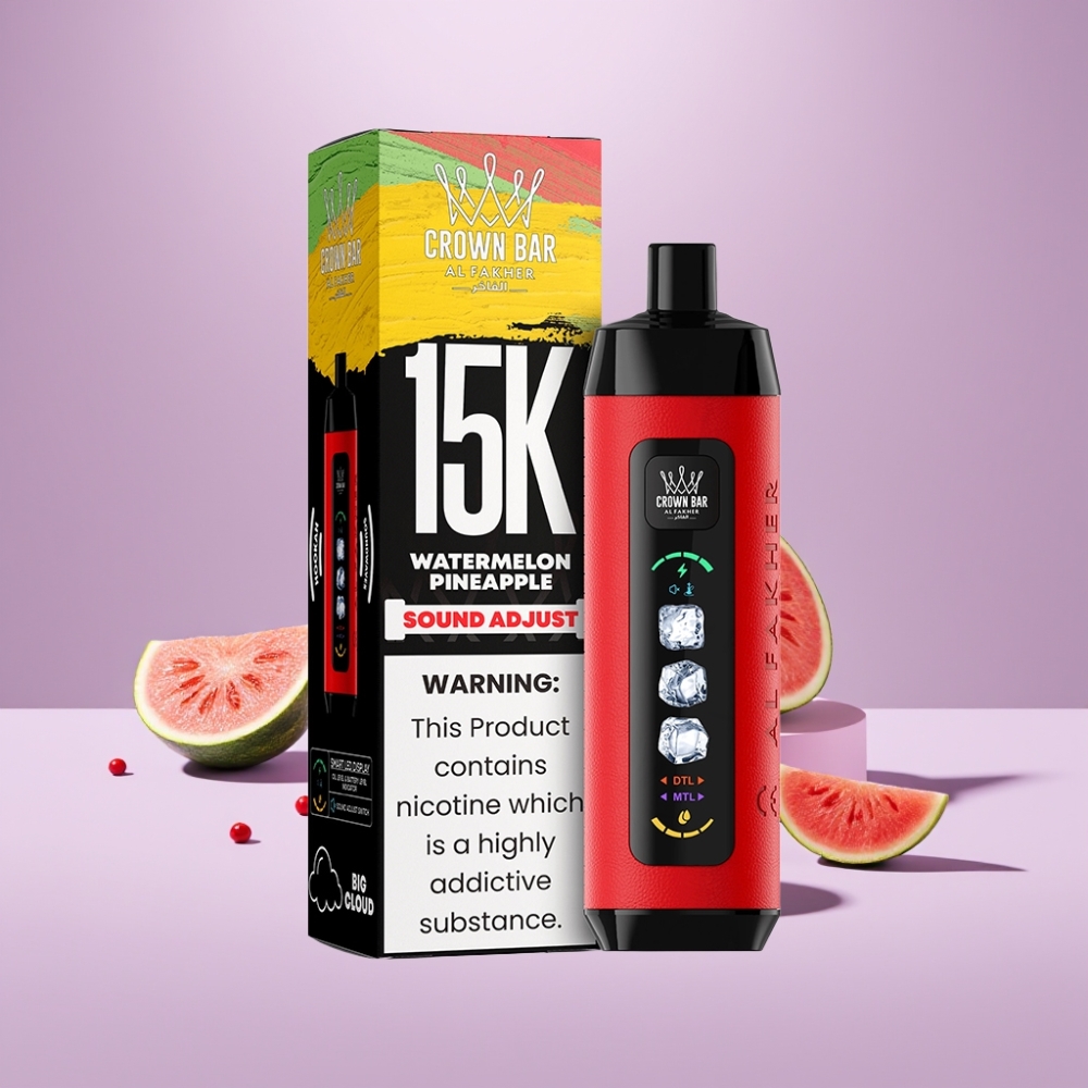Al Fakher 15k Ice Adjust Clouds Disposable Watermeloen Ananas 22ml 15000 puff