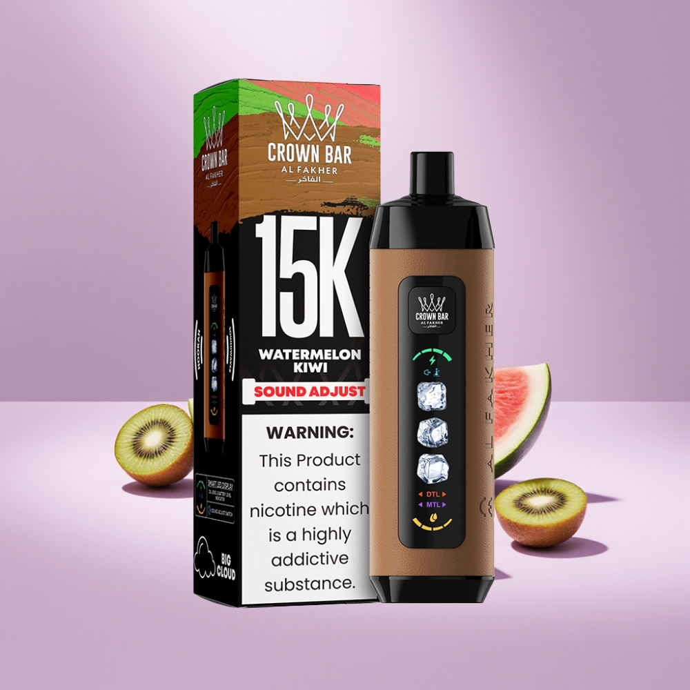 Al Fakher 15k Ice Adjust Clouds Disposable Watermeloen Kiwi 22ml 15000 puff