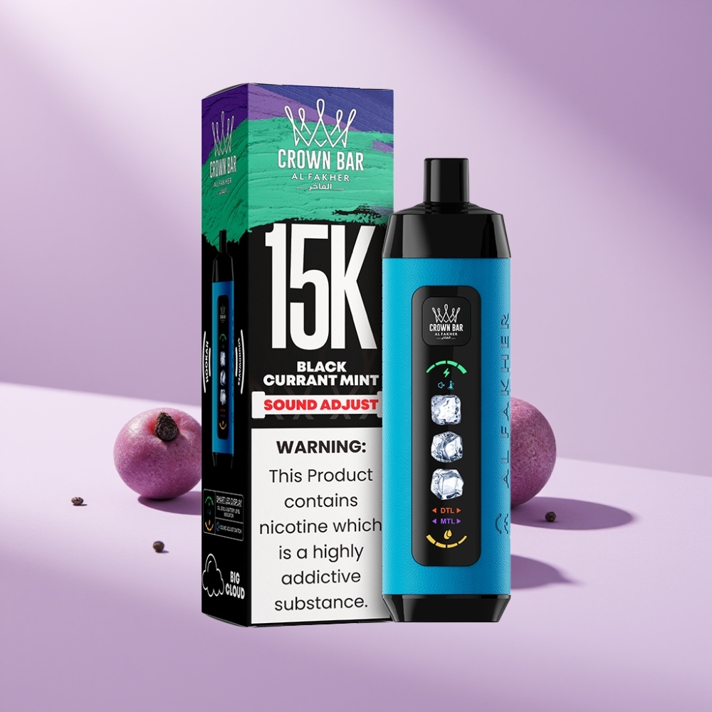 Al Fakher 15k Ice Adjust Clouds Disposable Zwarte Bes Munt 22ml 15000 puff