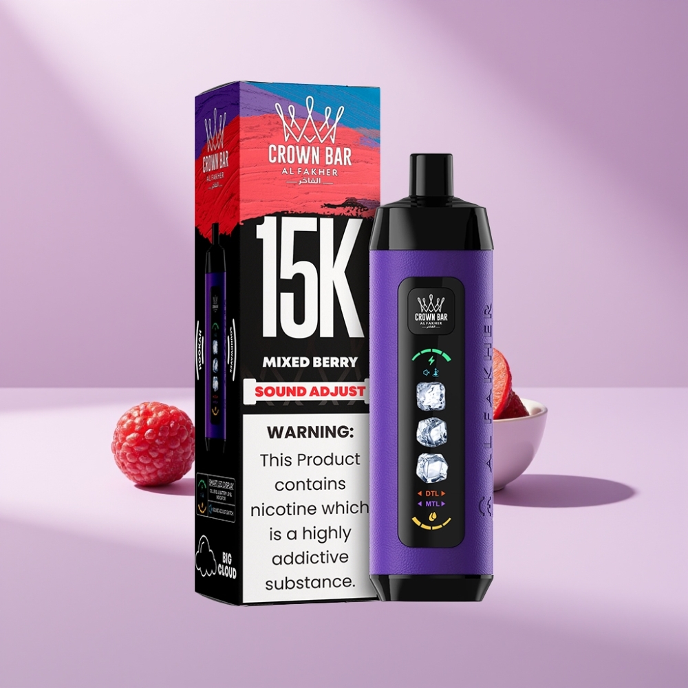 Al Fakher 15k Ice Adjust Clouds Wegwerpapparaat Mixed Berry 22ml 15000 puff