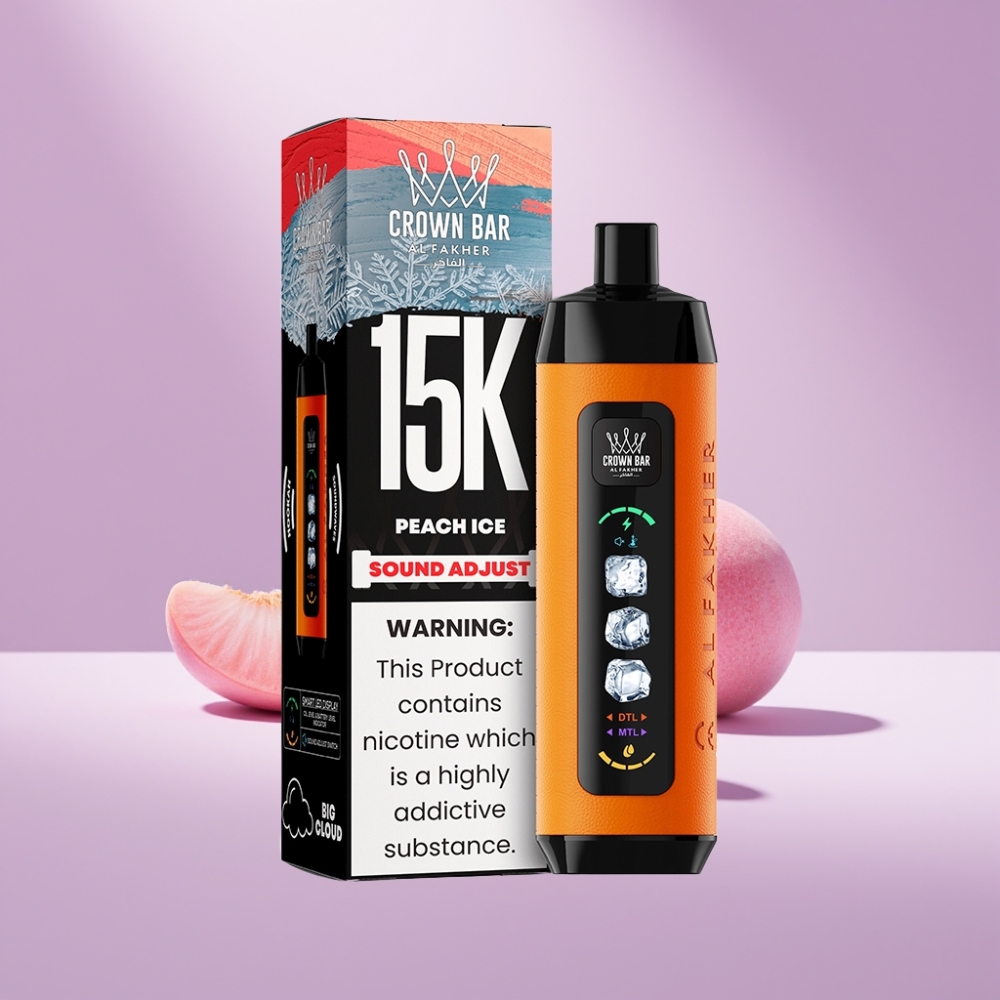 Al Fakher 15k Ice Adjust Clouds Wegwerpdevice Perzik Ice 22ml 15000 puffjes