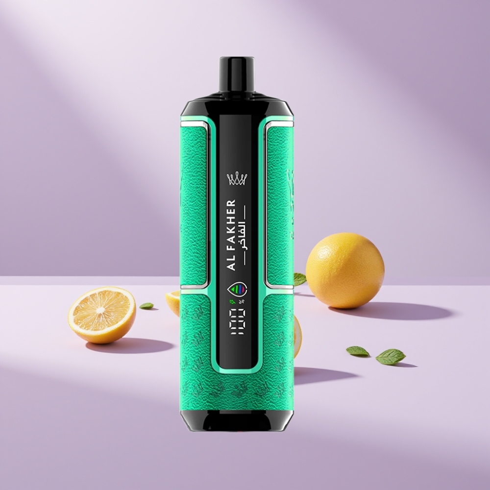Al Fakher Crown Bar 15K Hypermax Wegwerp Vape Kit Citroen Munt 22ml 15.000 puffjes