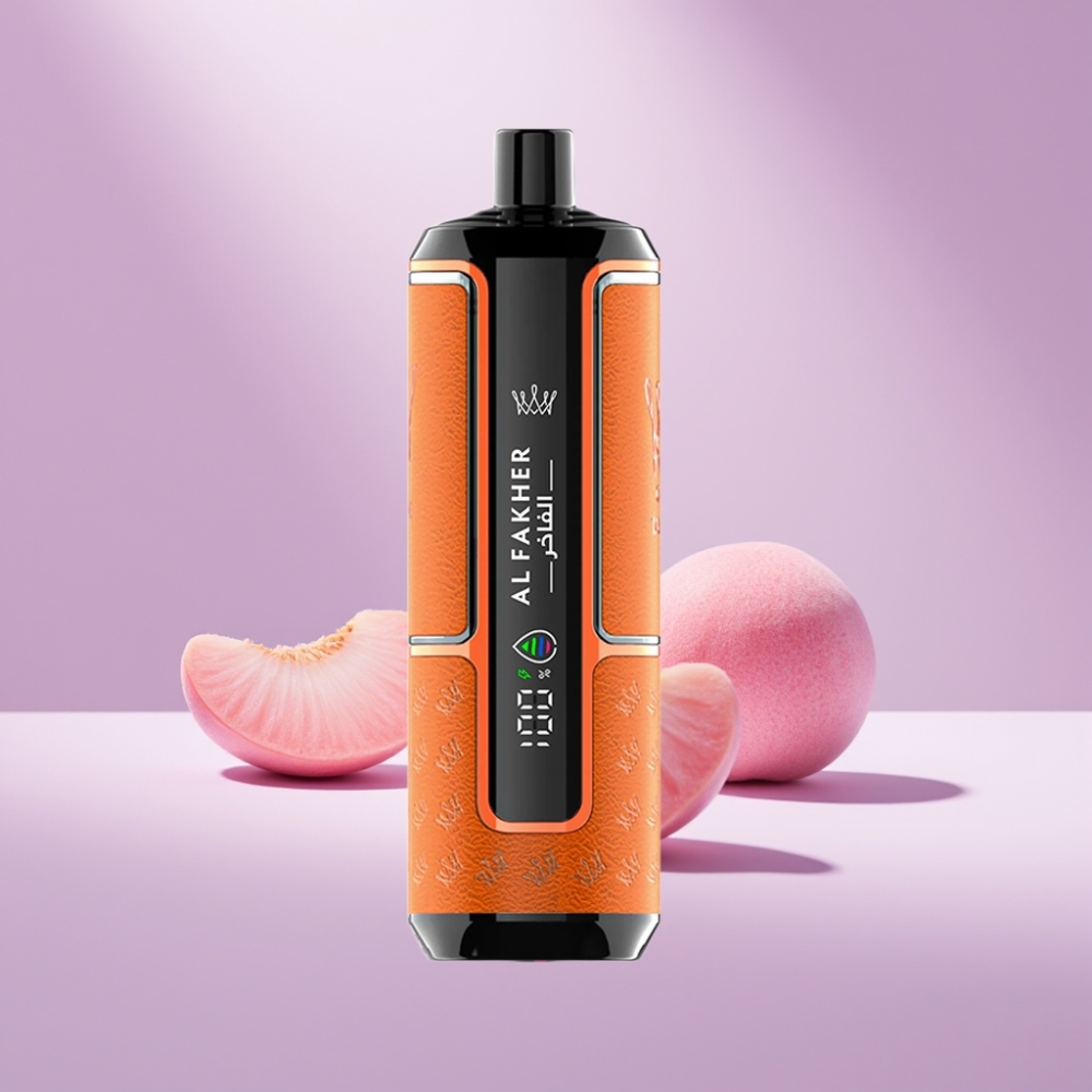 Al Fakher Crown Bar 15K Hypermax Wegwerp Vape Kit Perzik IJs – 22ml, 15000 Puffs