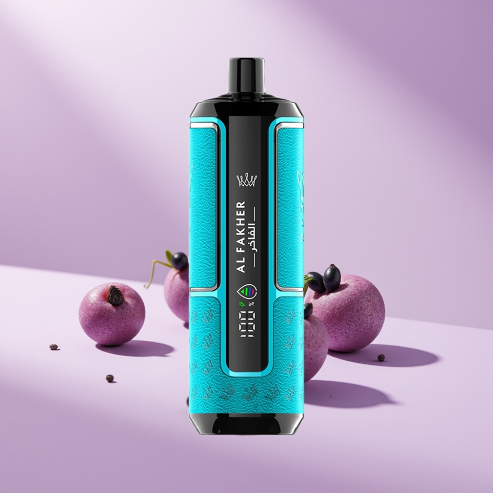 Al Fakher Crown Bar 15K Hypermax Wegwerp Vape Kit Zwarte Bes Munt 22ml 15000 puffen