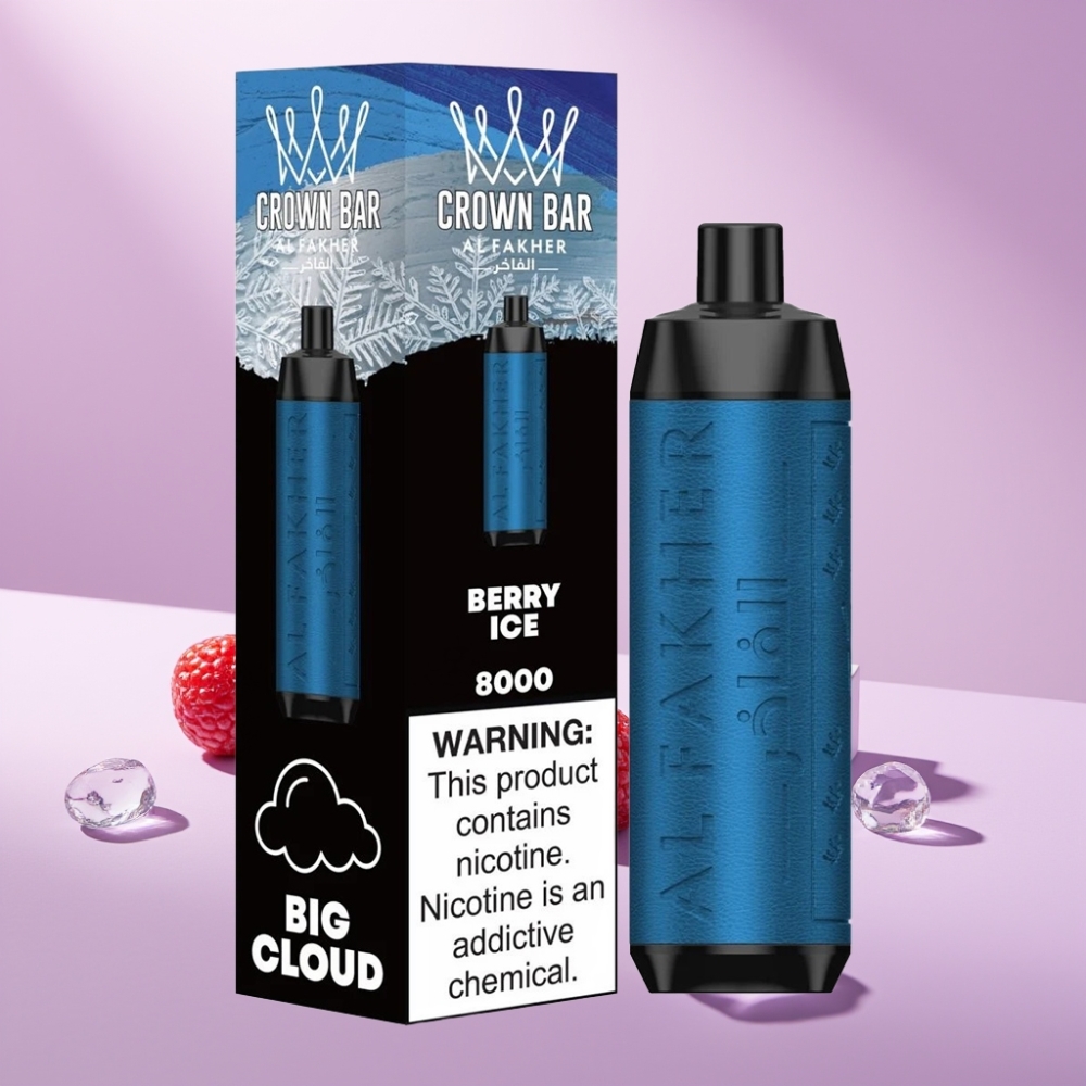 Al Fakher Crown Bar 8000 Crystal Disposable Vape Bes IJs – 18ml e-Liquid, 8000 Puffs