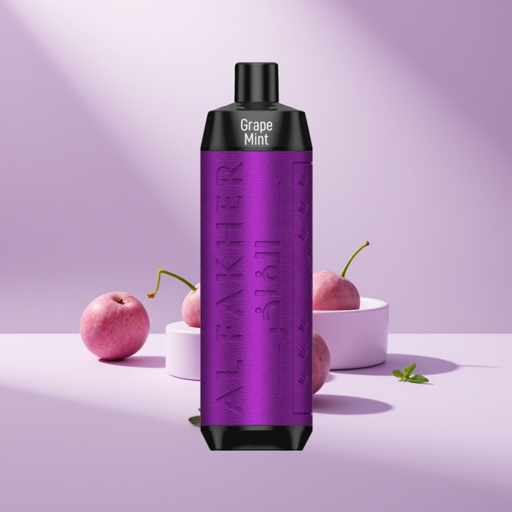 Al Fakher Crown Bar 8000 Crystal Disposable Vape Druiven Munt 18ml 8000 Puffs