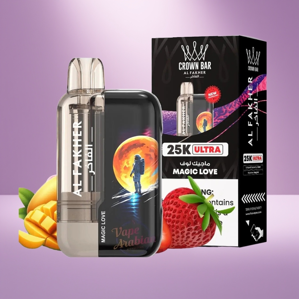 Al Fakher Crown Bar Ultra 25K Disposable Vape Magische Liefde 22ml 50mg/ml