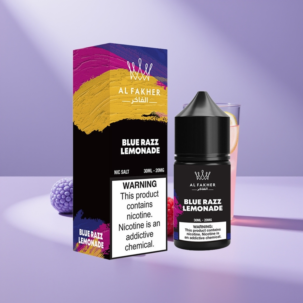 AL Fakher Nicotine Salt E-Liquid 30ml Blauwe Framboos Limonade 20MG