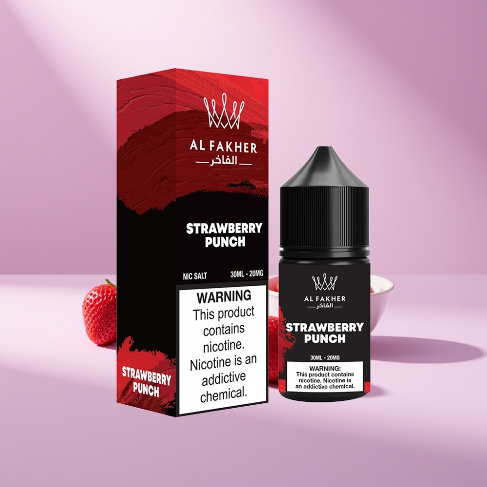 AL Fakher Nicotine Salt E-Liquid Aardbeien Punch 30ml 20MG