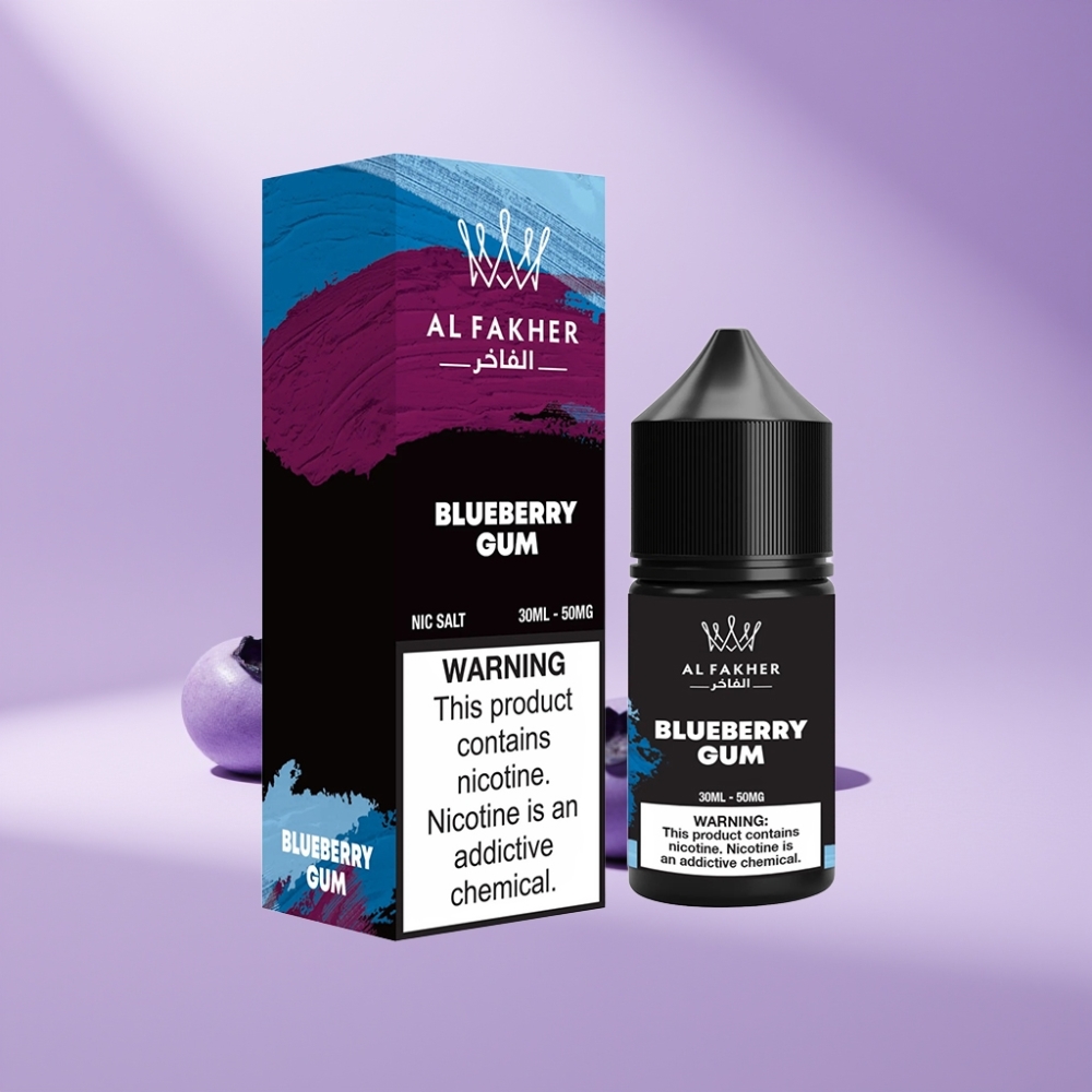 AL Fakher Nicotine Salt E-Liquid Blauwe Bessen Kauwgom 30ml 50MG