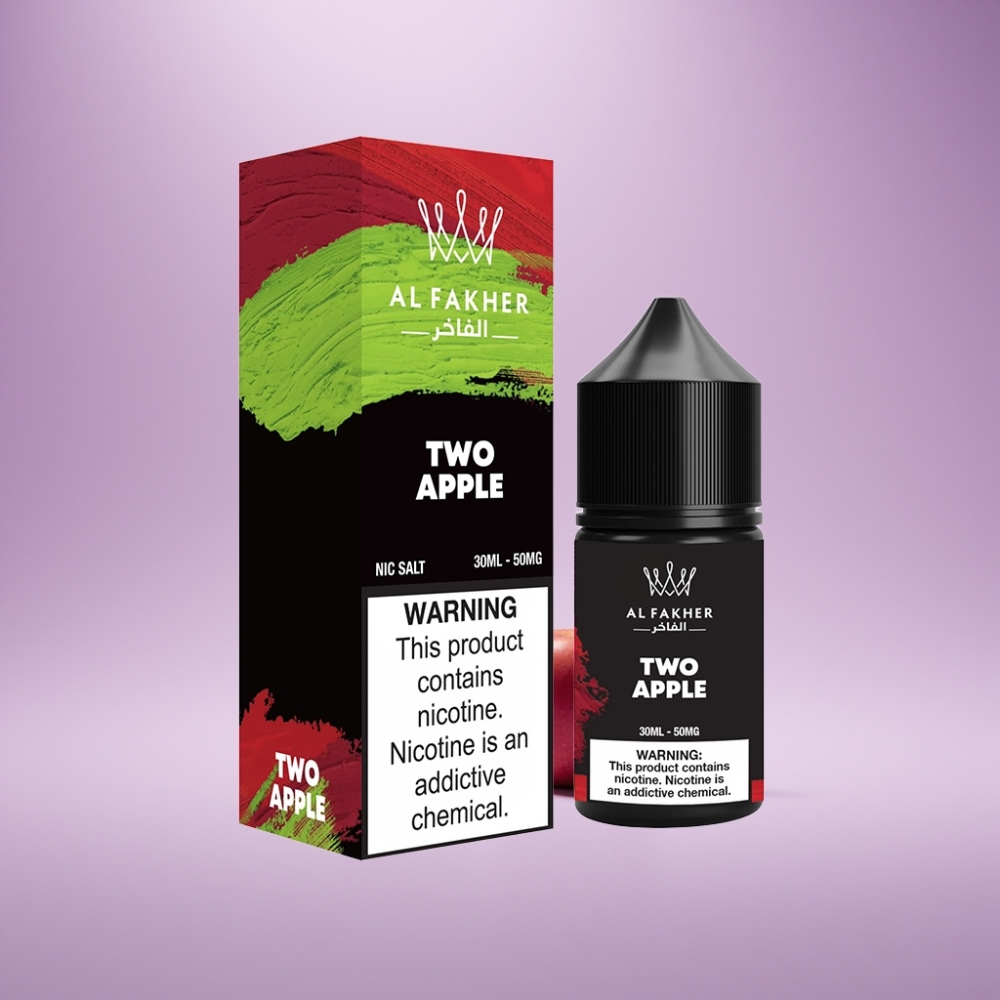 AL Fakher Nicotine Salt E-Liquid Twee Appel 30ml 50MG
