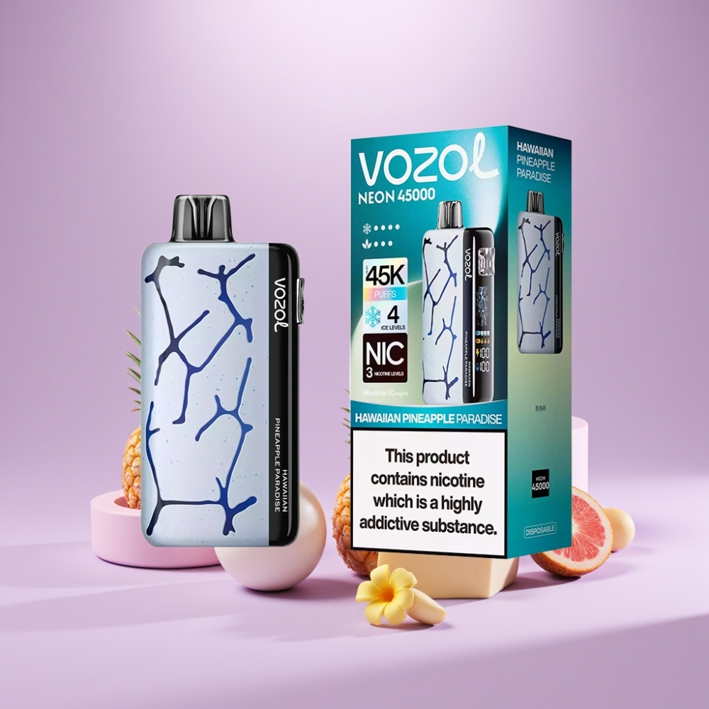 Vozol Neon 45K 45000 Puffs Disposable Vape Hawaïaans Ananasparadijs 20ml 800mAh