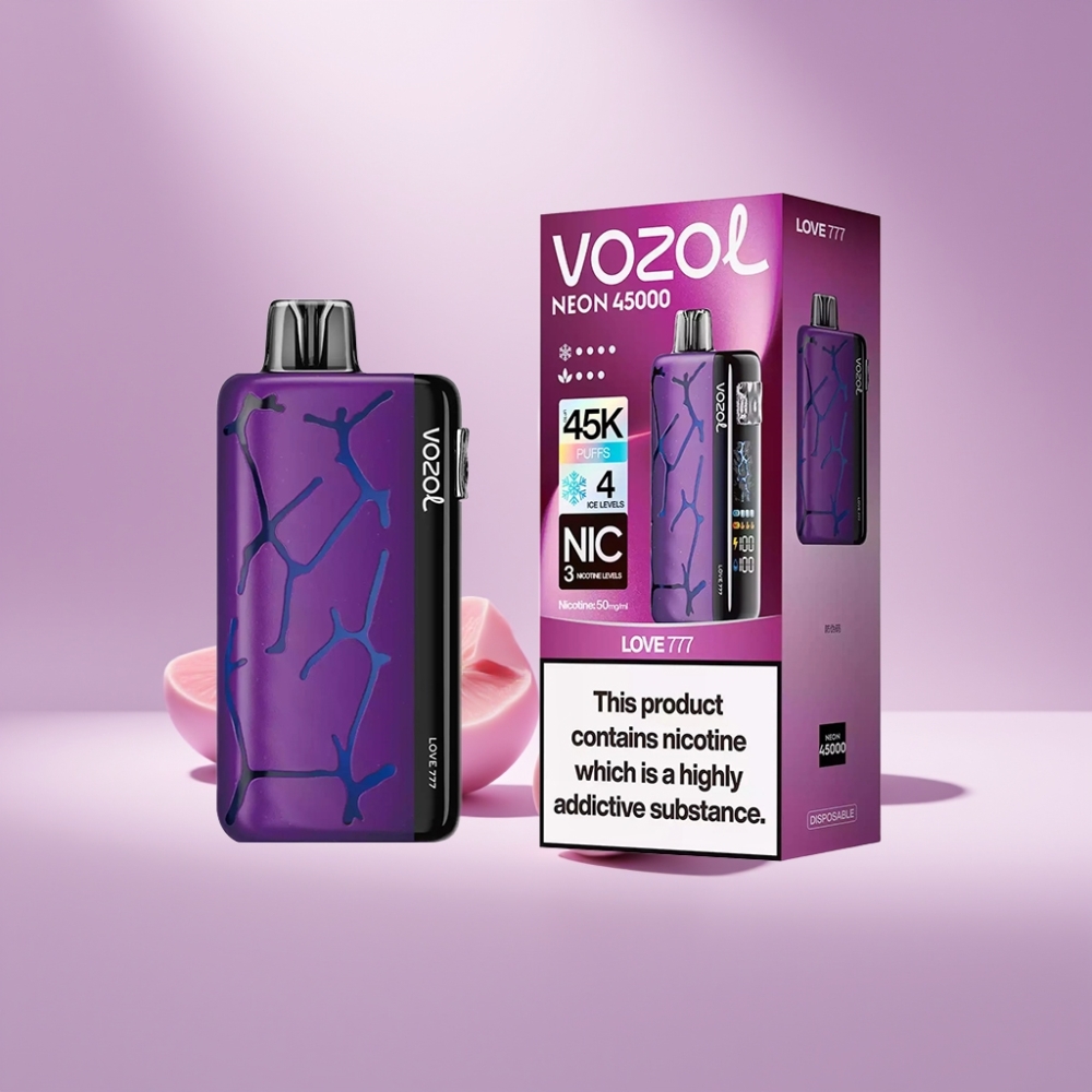 Vozol Neon 45K 45000 Puffs Disposable Vape Liefde 777 20ml 50mg