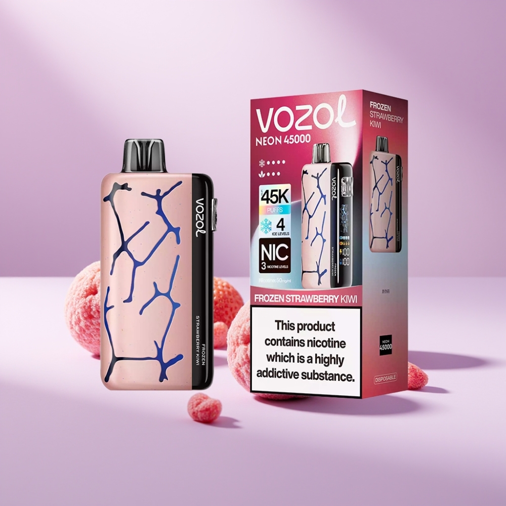 Vozol Neon 45K Bevroren Aardbei Kiwi 20ml 800mAh