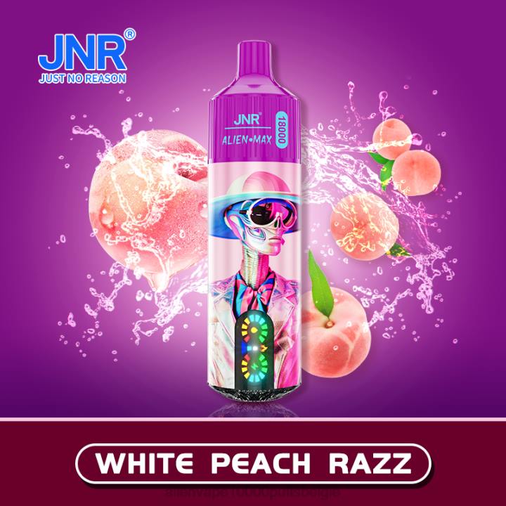 JNR vape flavours witte perzik-razs HB80R381 JNR ALIEN maximaal