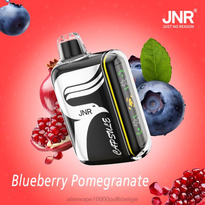 Alien vape 10000 puffs België bosbessen-granaatappel HB80R420 JNR CAPSULE