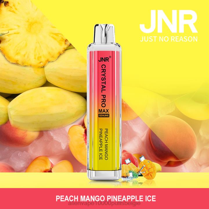 Alien vape 10000 puffs België perzik-mango-ananas-ijs HB80R340 JNR CRYSTAL PROMAX
