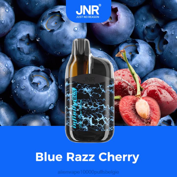 JNR alien vape blauwe razz-kers HB80R77 JNR INFINITY doos