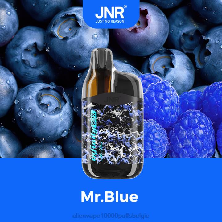 JNR alien vape meneer blauw HB80R87 JNR INFINITY doos