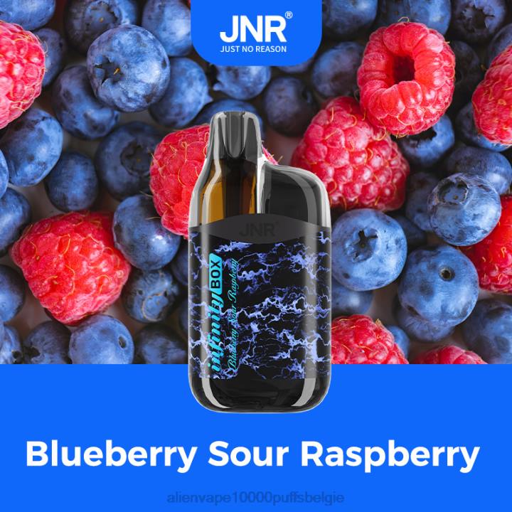 JNR vape flavours bosbes zure framboos HB80R81 JNR INFINITY doos