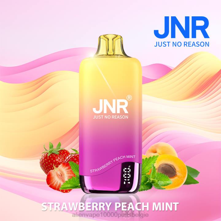JNR alien vape aardbei perzik munt HB80R267 JNR RAINBOW