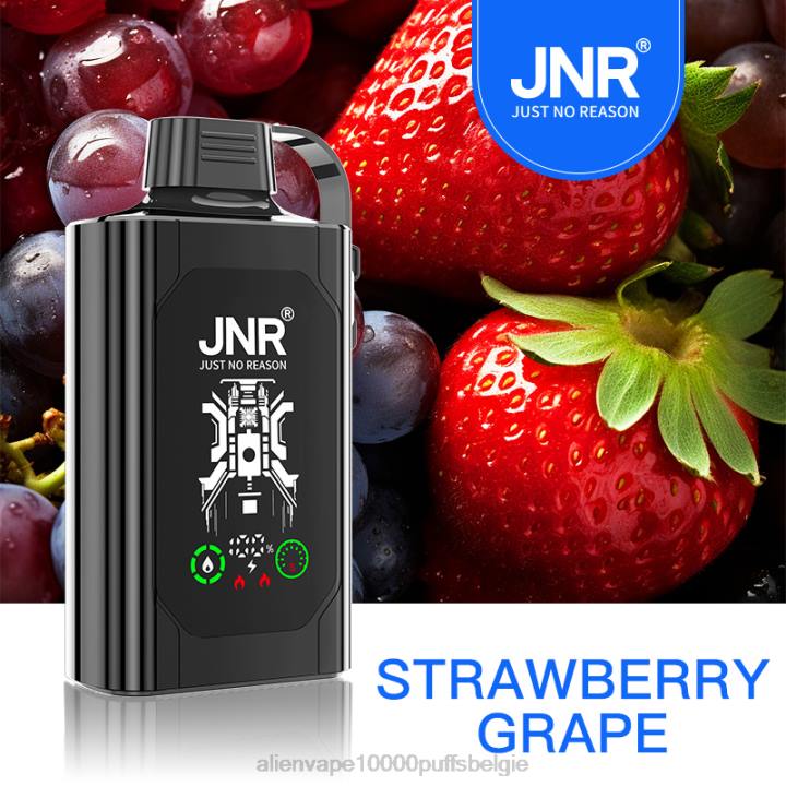 Alien vape 10000 puffs België aardbei druif HB80R440 JNR SHISHA doos