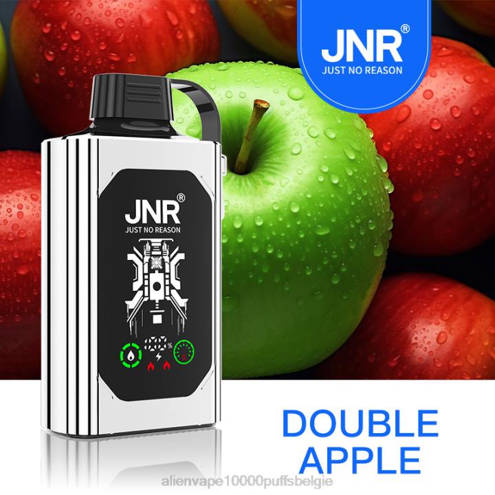 JNR alien vape flavours dubbele appel HB80R448 JNR SHISHA doos