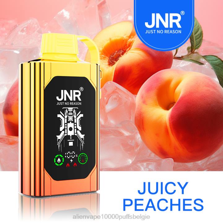 JNR alien vape kopen sappige perziken HB80R445 JNR SHISHA doos