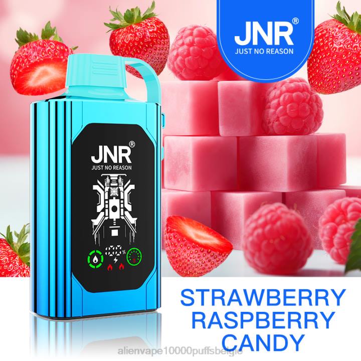 JNR vape review Aardbeien-frambozen snoep HB80R443 JNR SHISHA doos