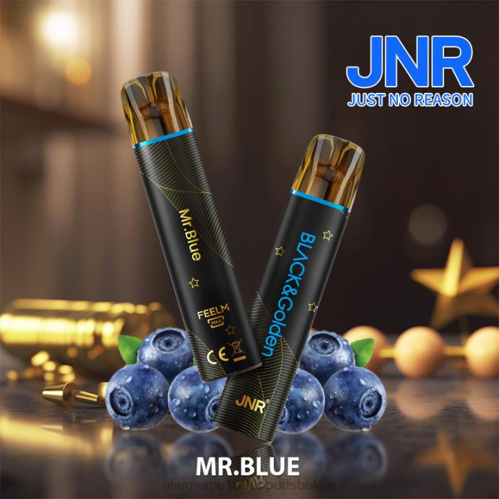 JNR alien vape flavours meneer blauw HB80R278 JNR BLACK & GLODEN