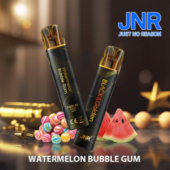 JNR alien vape watermeloen kauwgom HB80R287 JNR BLACK & GLODEN
