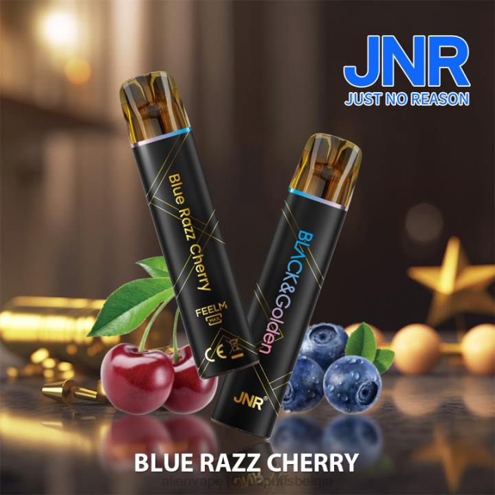 JNR vape kopen blauwe razz-kers HB80R272 JNR BLACK & GLODEN